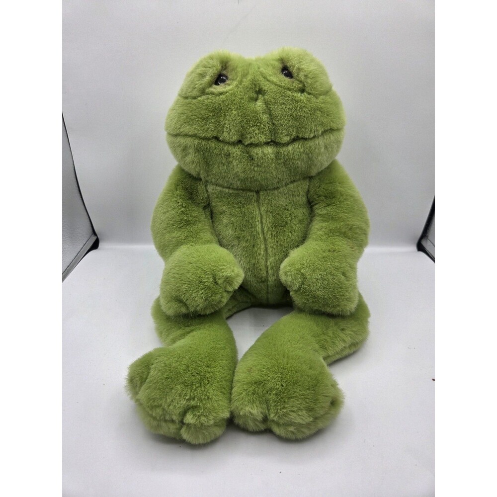 Dakin Lou Rankin Friends Happy Herbert Frog 18 Inch Green Plush Stuffed Applause